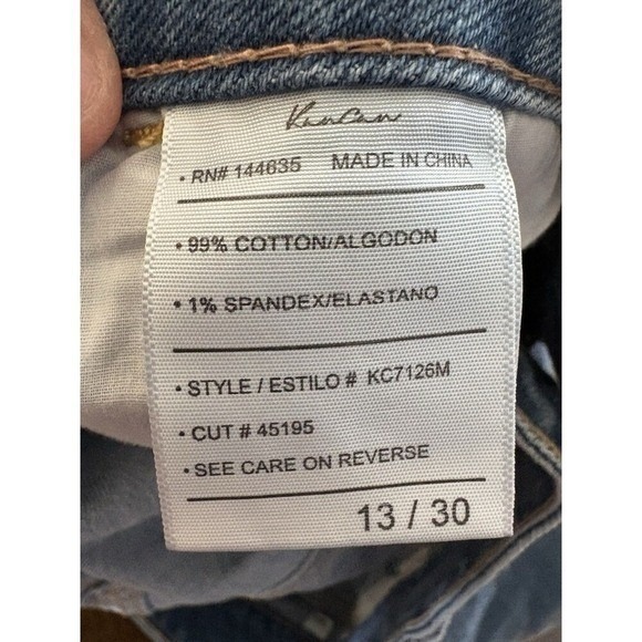 KanCan Bertha High Rise Wide Leg Jeans Women 13/30 NWT Medium Wash Denim - Picture 5 of 6